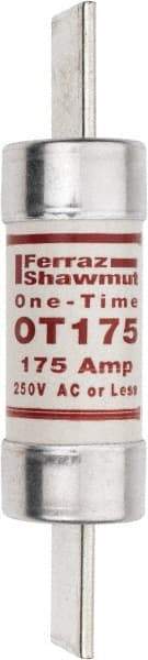 Ferraz Shawmut - 250 VAC/VDC, 175 Amp, Fast-Acting General Purpose Fuse - Clip Mount, 7-1/8" OAL, 20 at DC, 50 at AC kA Rating, 1-9/16" Diam - Benchmark Tooling