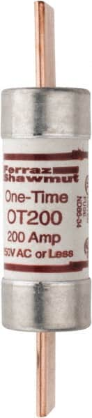 Ferraz Shawmut - 250 VAC/VDC, 200 Amp, Fast-Acting General Purpose Fuse - Clip Mount, 7-1/8" OAL, 20 at DC, 50 at AC kA Rating, 1-9/16" Diam - Benchmark Tooling