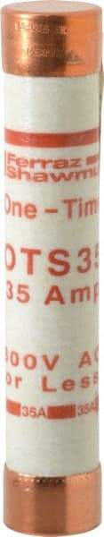 Ferraz Shawmut - 300 VDC, 600 VAC, 35 Amp, Fast-Acting General Purpose Fuse - Clip Mount, 5-1/2" OAL, 20 at DC, 50 at AC kA Rating, 1-1/16" Diam - Benchmark Tooling