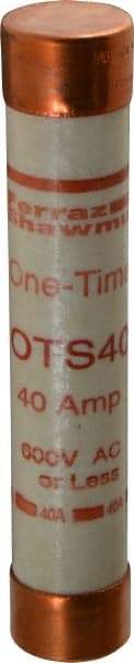 Ferraz Shawmut - 300 VDC, 600 VAC, 40 Amp, Fast-Acting General Purpose Fuse - Clip Mount, 5-1/2" OAL, 20 at DC, 50 at AC kA Rating, 1-1/16" Diam - Benchmark Tooling