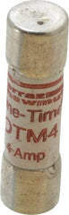 Ferraz Shawmut - 250 VAC, 4 Amp, Fast-Acting General Purpose Fuse - Clip Mount, 1-1/2" OAL, 10 at AC kA Rating, 13/32" Diam - Benchmark Tooling