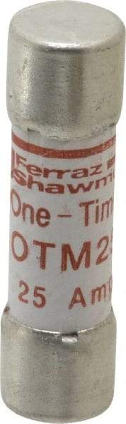 Ferraz Shawmut - 250 VAC, 25 Amp, Fast-Acting General Purpose Fuse - Clip Mount, 1-1/2" OAL, 10 at AC kA Rating, 13/32" Diam - Benchmark Tooling