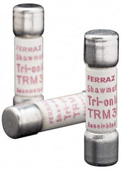 Ferraz Shawmut - 250 VAC, 0.3 Amp, Time Delay General Purpose Fuse - Clip Mount, 1-1/2" OAL, 10 at AC kA Rating, 13/32" Diam - Benchmark Tooling