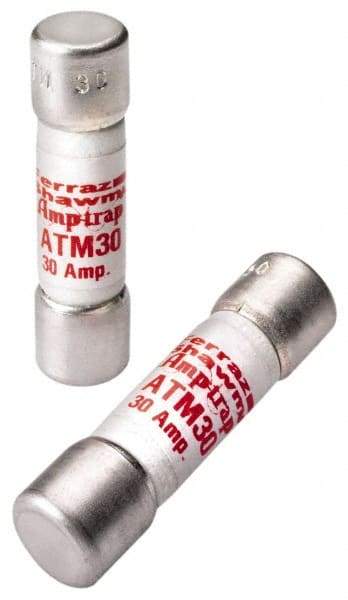 Ferraz Shawmut - 600 VAC/VDC, 0.13 Amp, Fast-Acting General Purpose Fuse - Clip Mount, 1-1/2" OAL, 100 at AC/DC kA Rating, 13/32" Diam - Benchmark Tooling