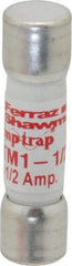 Ferraz Shawmut - 600 VAC/VDC, 1.5 Amp, Fast-Acting General Purpose Fuse - Clip Mount, 1-1/2" OAL, 100 at AC/DC kA Rating, 13/32" Diam - Benchmark Tooling