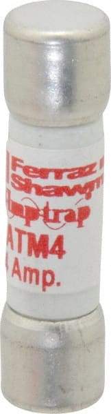 Ferraz Shawmut - 600 VAC/VDC, 4 Amp, Fast-Acting Midget Fuse - Clip Mount, 1-1/2" OAL, 100 at AC/DC kA Rating, 13/32" Diam - Benchmark Tooling