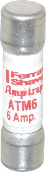 Ferraz Shawmut - 600 VAC/VDC, 6 Amp, Fast-Acting General Purpose Fuse - Clip Mount, 1-1/2" OAL, 100 at AC/DC kA Rating, 13/32" Diam - Benchmark Tooling