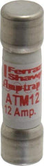 Ferraz Shawmut - 600 VAC/VDC, 12 Amp, Fast-Acting General Purpose Fuse - Clip Mount, 1-1/2" OAL, 100 at AC/DC kA Rating, 13/32" Diam - Benchmark Tooling