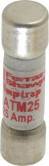 Ferraz Shawmut - 600 VAC/VDC, 25 Amp, Fast-Acting General Purpose Fuse - Clip Mount, 1-1/2" OAL, 100 at AC/DC kA Rating, 13/32" Diam - Benchmark Tooling