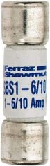 Ferraz Shawmut - 600 VAC, 1.6 Amp, Fast-Acting General Purpose Fuse - Clip Mount, 1-3/8" OAL, 100 at AC kA Rating, 13/32" Diam - Benchmark Tooling