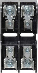 Ferraz Shawmut - 2 Pole, 10 to 14 AWG, 600 VAC/VDC, 30 Amp, DIN Rail Mount, Screw Mount Fuse Block - 13/32 Inch Diameter x 1-1/2 Inch Fuse Length, 3.04 Inch Long x 1.6 Inch Wide x 1.31 Inch High Block - Benchmark Tooling