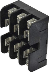 Ferraz Shawmut - 3 Pole, 14 to 6 AWG, 600 VAC/VDC, 30 Amp, DIN Rail Mount, Screw Mount Fuse Block - 13/32 Inch Diameter x 1-1/2 Inch Fuse Length, 3.04 Inch Long x 2.35 Inch Wide x 1.31 Inch High Block - Benchmark Tooling