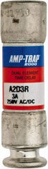 Ferraz Shawmut - 250 VAC/VDC, 3 Amp, Time Delay General Purpose Fuse - Clip Mount, 51mm OAL, 100 at DC, 200 at AC kA Rating, 9/16" Diam - Benchmark Tooling