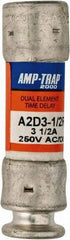 Ferraz Shawmut - 250 VAC/VDC, 3.5 Amp, Time Delay General Purpose Fuse - Clip Mount, 51mm OAL, 100 at DC, 200 at AC kA Rating, 9/16" Diam - Benchmark Tooling