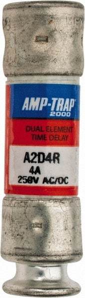 Ferraz Shawmut - 250 VAC/VDC, 4 Amp, Time Delay General Purpose Fuse - Clip Mount, 51mm OAL, 100 at DC, 200 at AC kA Rating, 9/16" Diam - Benchmark Tooling