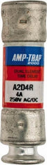 Ferraz Shawmut - 250 VAC/VDC, 4 Amp, Time Delay General Purpose Fuse - Clip Mount, 51mm OAL, 100 at DC, 200 at AC kA Rating, 9/16" Diam - Benchmark Tooling