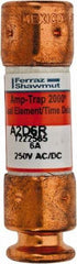 Ferraz Shawmut - 250 VAC/VDC, 6 Amp, Time Delay General Purpose Fuse - Clip Mount, 51mm OAL, 100 at DC, 200 at AC kA Rating, 9/16" Diam - Benchmark Tooling