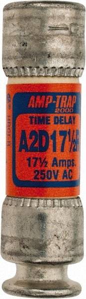 Ferraz Shawmut - 250 VAC/VDC, 17.5 Amp, Time Delay General Purpose Fuse - Clip Mount, 51mm OAL, 100 at DC, 200 at AC kA Rating, 9/16" Diam - Benchmark Tooling