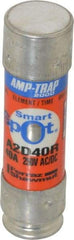 Ferraz Shawmut - 250 VAC/VDC, 40 Amp, Time Delay General Purpose Fuse - Clip Mount, 76mm OAL, 100 at DC, 200 at AC kA Rating, 13/16" Diam - Benchmark Tooling