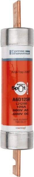 Ferraz Shawmut - 600 VAC/VDC, 125 Amp, Time Delay General Purpose Fuse - Clip Mount, 9-5/8" OAL, 100 at DC, 200 at AC kA Rating, 1-13/16" Diam - Benchmark Tooling