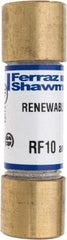 Ferraz Shawmut - 250 VAC, 10 Amp, Fast-Acting Renewable Fuse - Clip Mount, 51mm OAL, 10 at AC kA Rating, 9/16" Diam - Benchmark Tooling