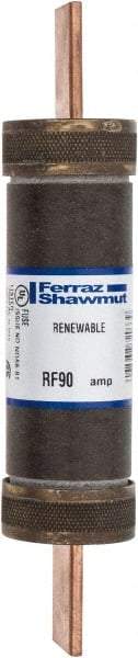 Ferraz Shawmut - 250 VAC, 90 Amp, Fast-Acting Renewable Fuse - Clip Mount, 5-7/8" OAL, 10 at AC kA Rating, 1-1/16" Diam - Benchmark Tooling