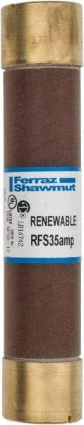 Ferraz Shawmut - 600 VAC, 35 Amp, Fast-Acting Renewable Fuse - Clip Mount, 5-1/2" OAL, 10 at AC kA Rating, 1-1/16" Diam - Benchmark Tooling