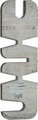 Ferraz Shawmut - 250 VAC, 500 Amp, Fast-Acting Renewable Fuse - Fuse Holder Mount, 10-3/8" OAL, 10 at AC kA Rating, 2-9/16" Diam - Benchmark Tooling