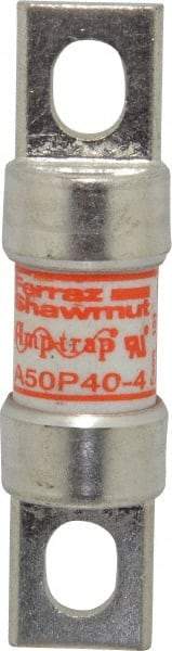 Ferraz Shawmut - 450 VDC, 500 VAC, 40 Amp, Fast-Acting Semiconductor/High Speed Fuse - Bolt-on Mount, 3-3/16" OAL, 100 at AC, 79 at DC kA Rating, 13/16" Diam - Benchmark Tooling