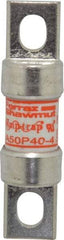 Ferraz Shawmut - 450 VDC, 500 VAC, 40 Amp, Fast-Acting Semiconductor/High Speed Fuse - Bolt-on Mount, 3-3/16" OAL, 100 at AC, 79 at DC kA Rating, 13/16" Diam - Benchmark Tooling