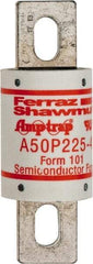 Ferraz Shawmut - 450 VDC, 500 VAC, 225 Amp, Fast-Acting Semiconductor/High Speed Fuse - Bolt-on Mount, 4-11/32" OAL, 100 at AC, 79 at DC kA Rating, 1-1/2" Diam - Benchmark Tooling