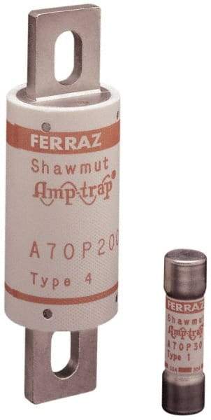 Ferraz Shawmut - 650 VDC, 700 VAC, 50 Amp, Fast-Acting Semiconductor/High Speed Fuse - Bolt-on Mount, 4-3/8" OAL, 100 at AC/DC kA Rating, 1" Diam - Benchmark Tooling