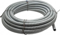 Made in USA - 3/8" Trade Size, 50' Long, Flexible Reduced Wall Flex Conduit - Steel, 3/8" ID - Benchmark Tooling