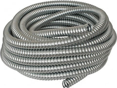 Made in USA - 3/4" Trade Size, 50' Long, Flexible Reduced Wall Flex Conduit - Steel - Benchmark Tooling