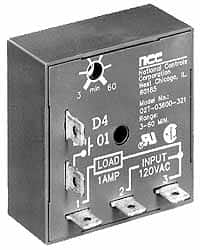 NCC - 5 Pin, Time Delay Relay - 1 at Resistive or Inductive Load Contact Amp, 120 VAC, On Board Trimpot - Benchmark Tooling