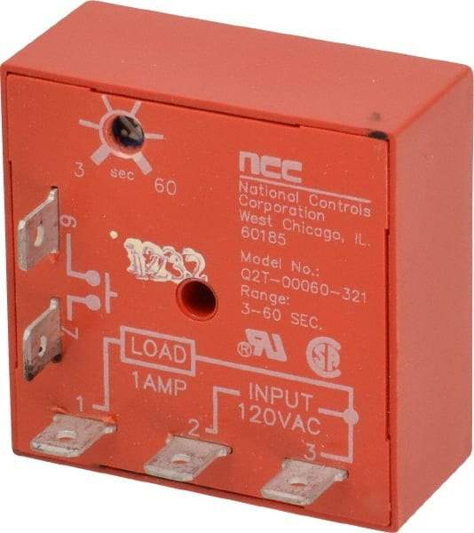 NCC - 5 Pin, Time Delay Relay - 1 at Resistive or Inductive Load Contact Amp, 120 VAC, On Board Trimpot - Benchmark Tooling