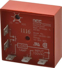 NCC - 5 Pin, Time Delay Relay - 1 at Resistive or Inductive Load Contact Amp, 120 VAC, On Board Trimpot - Benchmark Tooling