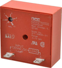 NCC - 2 Pin, Time Delay Relay - 1 at Resistive or Inductive Load Contact Amp, 120 VAC/VDC, On Board Trimpot - Benchmark Tooling