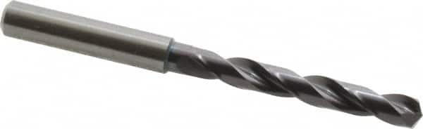 Guhring - 6.7mm 140° Solid Carbide Jobber Drill - FIREX Finish, Right Hand Cut, Spiral Flute, Straight Shank, 91mm OAL, SU Point - Benchmark Tooling