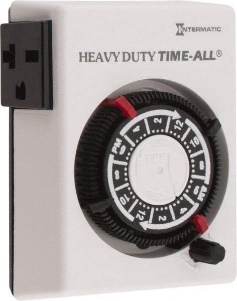 Intermatic - 24 hr Indoor Analog Electrical Timer - 2 On/Off per Day, 240 VAC, - Benchmark Tooling