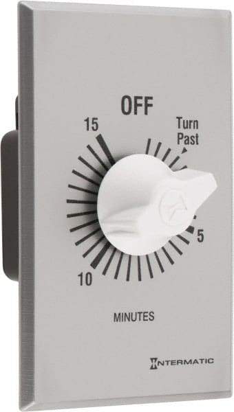 Intermatic - 15 min Indoor Analog Spring-wound Mechanical Timer - 125 VAC, 50/60 Hz, - Benchmark Tooling