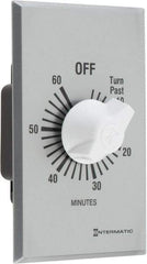 Intermatic - 1 hr Indoor Analog Spring-wound Mechanical Timer - 125 VAC, 50/60 Hz, - Benchmark Tooling