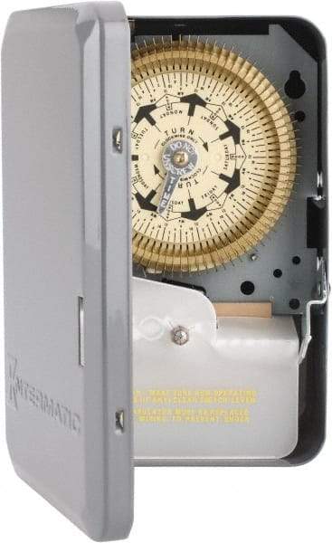 Intermatic - 7 Day Indoor Analog Electromechanical Timer Switch - 6 On/Off per Day, 208 to 277 VAC, 60 Hz, - Benchmark Tooling