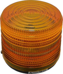 Federal Signal Corp - 12 VDC, 3R NEMA Rated, Strobe Tube, Amber, Strobe Light - 80 Flashes per min, 5-1/2 Inch Diameter, 5-1/16 Inch High, IP66 Ingress Rating, Surface Mount - Benchmark Tooling