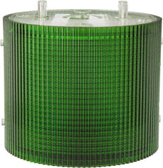 Federal Signal Corp - Incandescent Lamp, Green, Flashing and Steady, Stackable Tower Light Module - 24 VDC, 0.76 Amp, 1 NEMA Rated, Base Mount - Benchmark Tooling