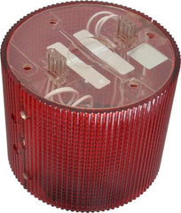 Federal Signal Corp - Incandescent Lamp, Red, Flashing and Steady, Stackable Tower Light Module - 120 VAC, 0.13 Amp, 1 NEMA Rated, Base Mount - Benchmark Tooling