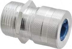 Hubbell Wiring Device-Kellems - 9.7 to 12.7mm Capacity, Liquidtight, Straight Strain Relief Cord Grip - 3/4 NPT Thread, Aluminum - Benchmark Tooling