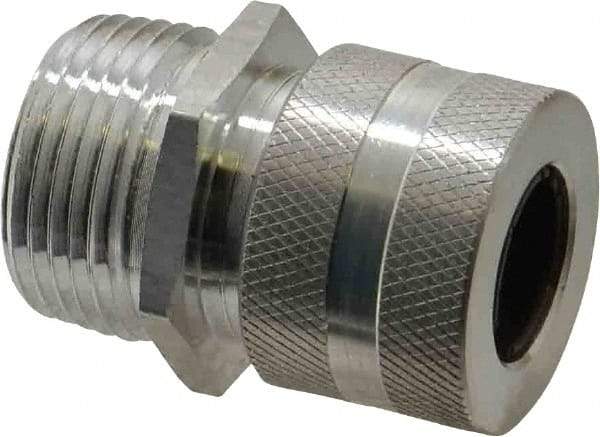 Hubbell Wiring Device-Kellems - 12.7 to 15.9mm Capacity, Liquidtight, Straight Strain Relief Cord Grip - 3/4 NPT Thread, Aluminum - Benchmark Tooling