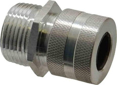 Hubbell Wiring Device-Kellems - 12.7 to 15.9mm Capacity, Liquidtight, Straight Strain Relief Cord Grip - 3/4 NPT Thread, Aluminum - Benchmark Tooling