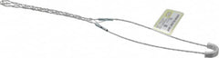 Hubbell Wiring Device-Kellems - 0.43 to 0.56 Inch Cable Diameter, Galvanized Steel, Single Loop Support Grip - 10-3/4 Inch Long, 550 Lb. Breaking Strength, 4-3/4 Inch Mesh Length - Benchmark Tooling